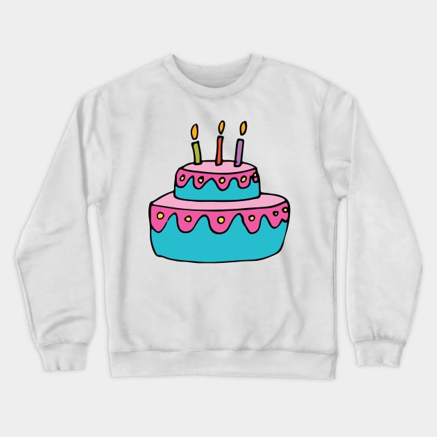 Birthday Cake Crewneck Sweatshirt by SWON Design